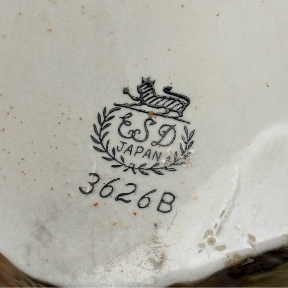 Vintage ESD Japan ceramic anthropomorphic cat wall pocket - Picture 5 of 8